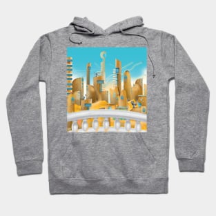 Science Fiction Desert City Hoodie